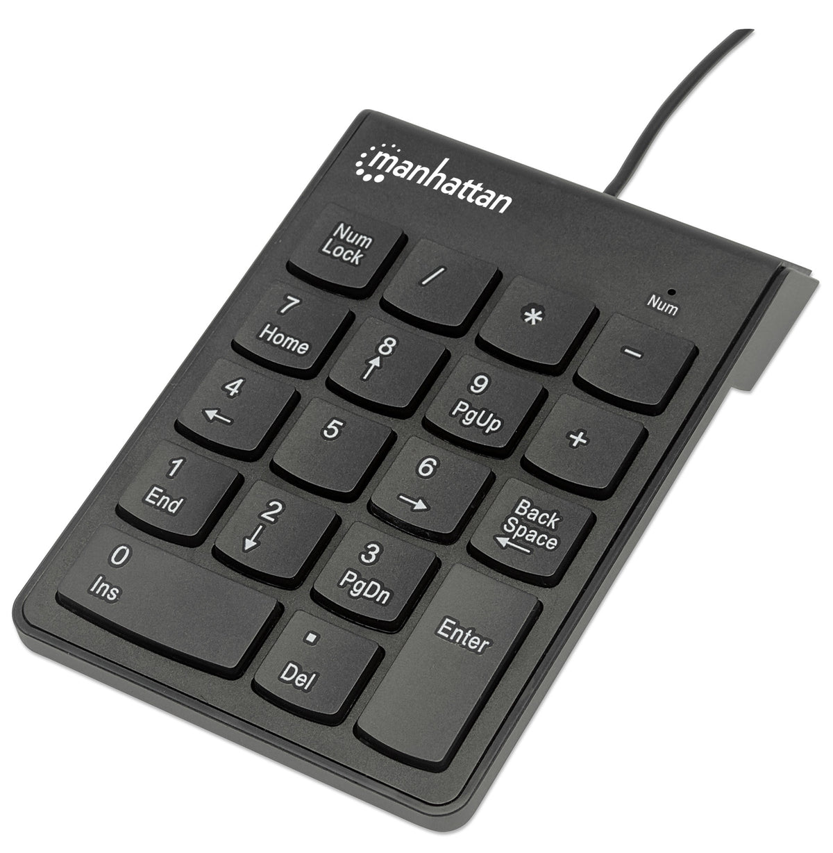 Manhattan 176354 numeriskt tangentbord Universal USB Svart