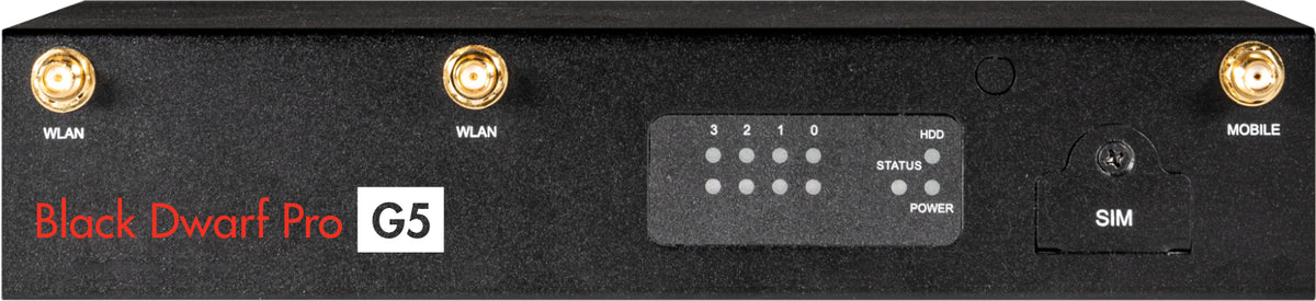 Securepoint Black Dwarf Pro G5 hårdvarubrandväggar Skrivbord 2,83 Gbit/s