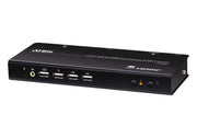ATEN 2-portars USB 4K HDMI-switch för dubbla skärmar KVMP (kablar ingår)