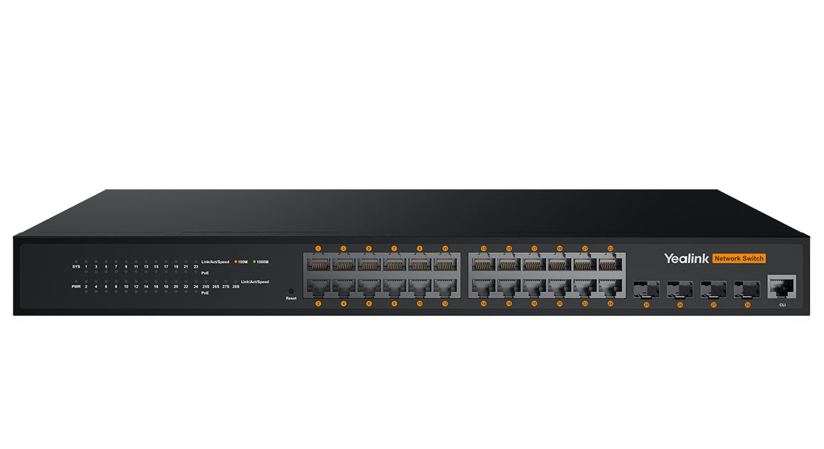 Yealink RCH240 hanterad L2+ Gigabit Ethernet (10/100/1000) Strömförsörjning via