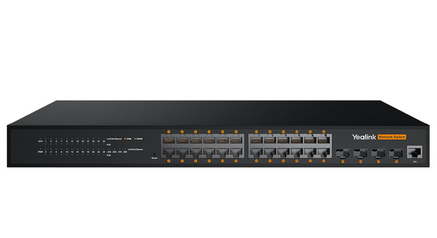 Yealink RCH240 hanterad L2+ Gigabit Ethernet (10/100/1000) Strömförsörjning via Ethernet (PoE) stöd Svart