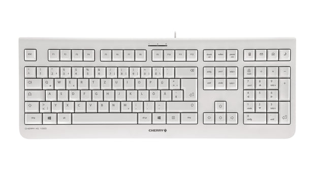 CHERRY KC 1000 tangentbord Universal USB QWERTY Nordic Grå