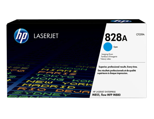 HP 828A cyan LaserJet-trumenhet tonerkassett