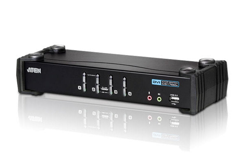 ATEN USB DVI/Audio KVMP-switch med 4 portar