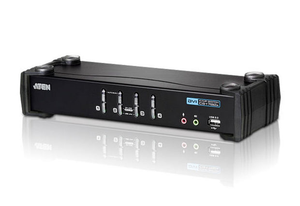 ATEN USB DVI/Audio KVMP-switch med 4 portar