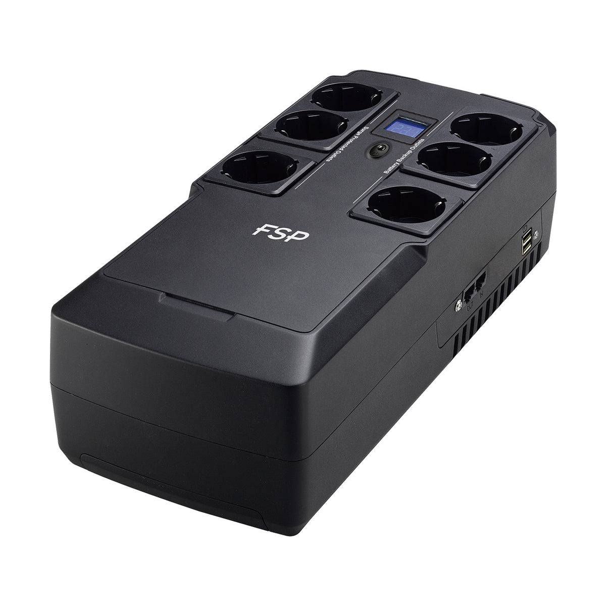FSP NanoFit 600 strömskydd (UPS) Vänteläge (offline) 0,6 kVA 360 W 6 AC-utgångar