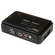 StarTech.com Svart USB KVM-switch-paket med 2 portar