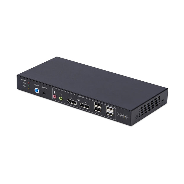 StarTech.com 2-portars DisplayPort KVM-switch för dubbla bildskärmar och videomatris