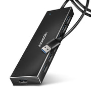 Axagon HUE-F7A 7x USB 3.2 Gen 1 ALU FLAT hub micro power IN 1m USB-A USB 3.2 Gen 1