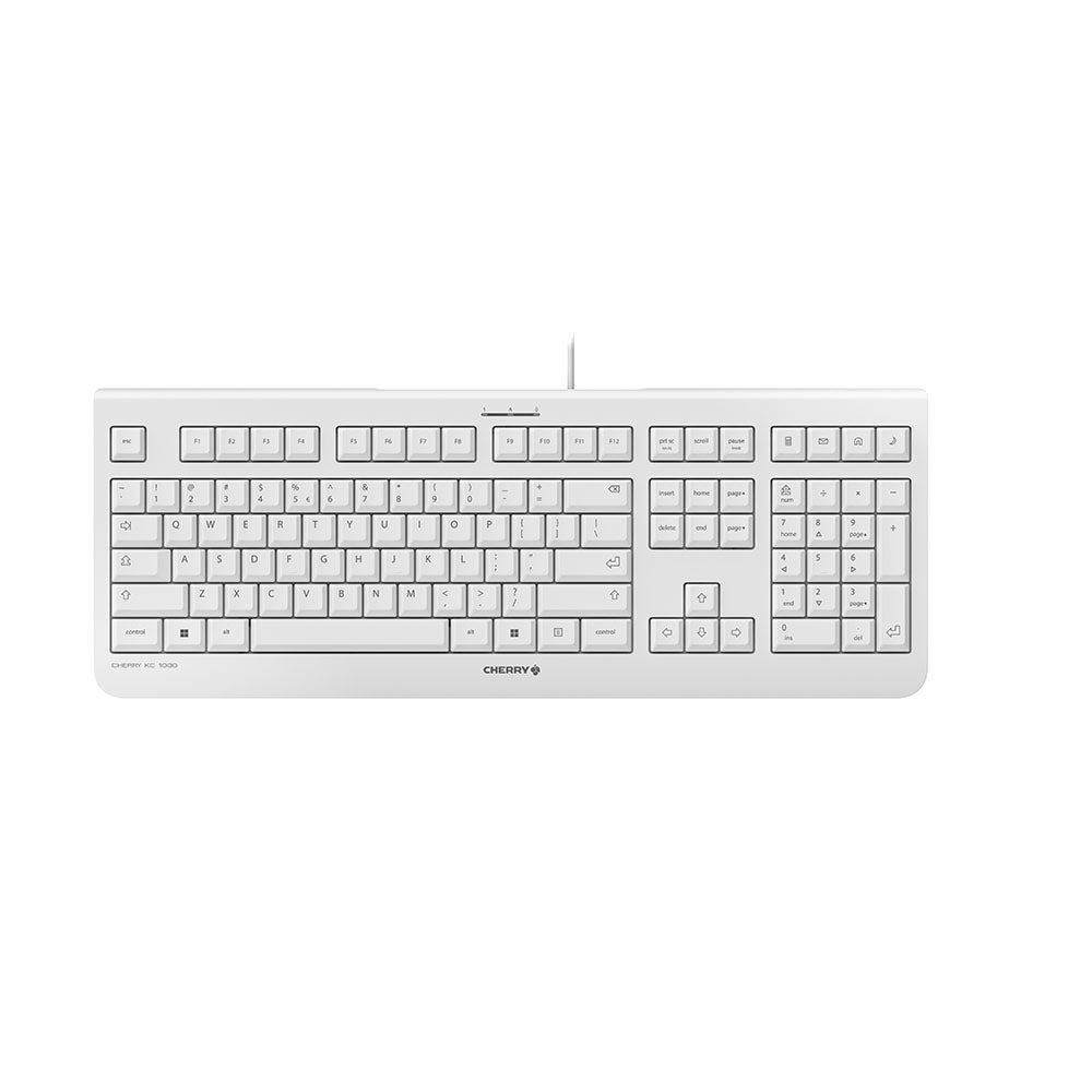 CHERRY KC 1000 tangentbord Universal USB QWERTY Engelska (USA) Grå
