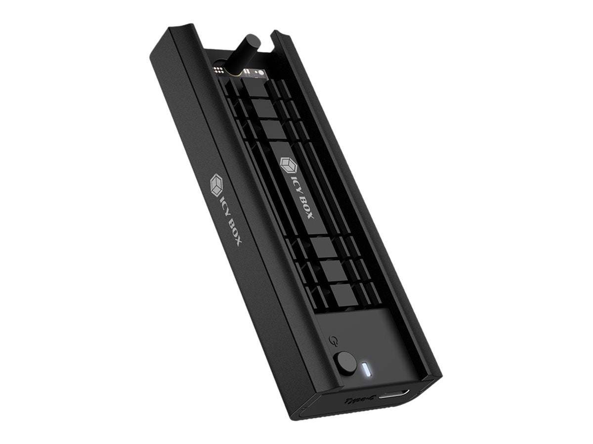 ICY BOX IB-180MC-C31 SSD-inkapsling Svart M.2