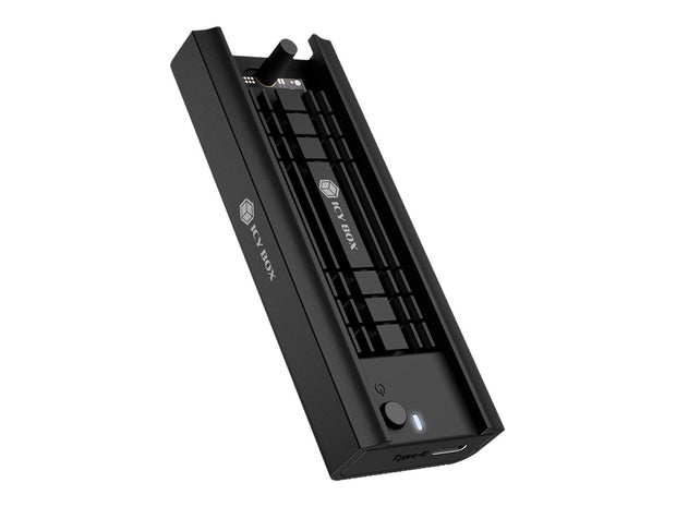 ICY BOX IB-180MC-C31 SSD-inkapsling Svart M.2
