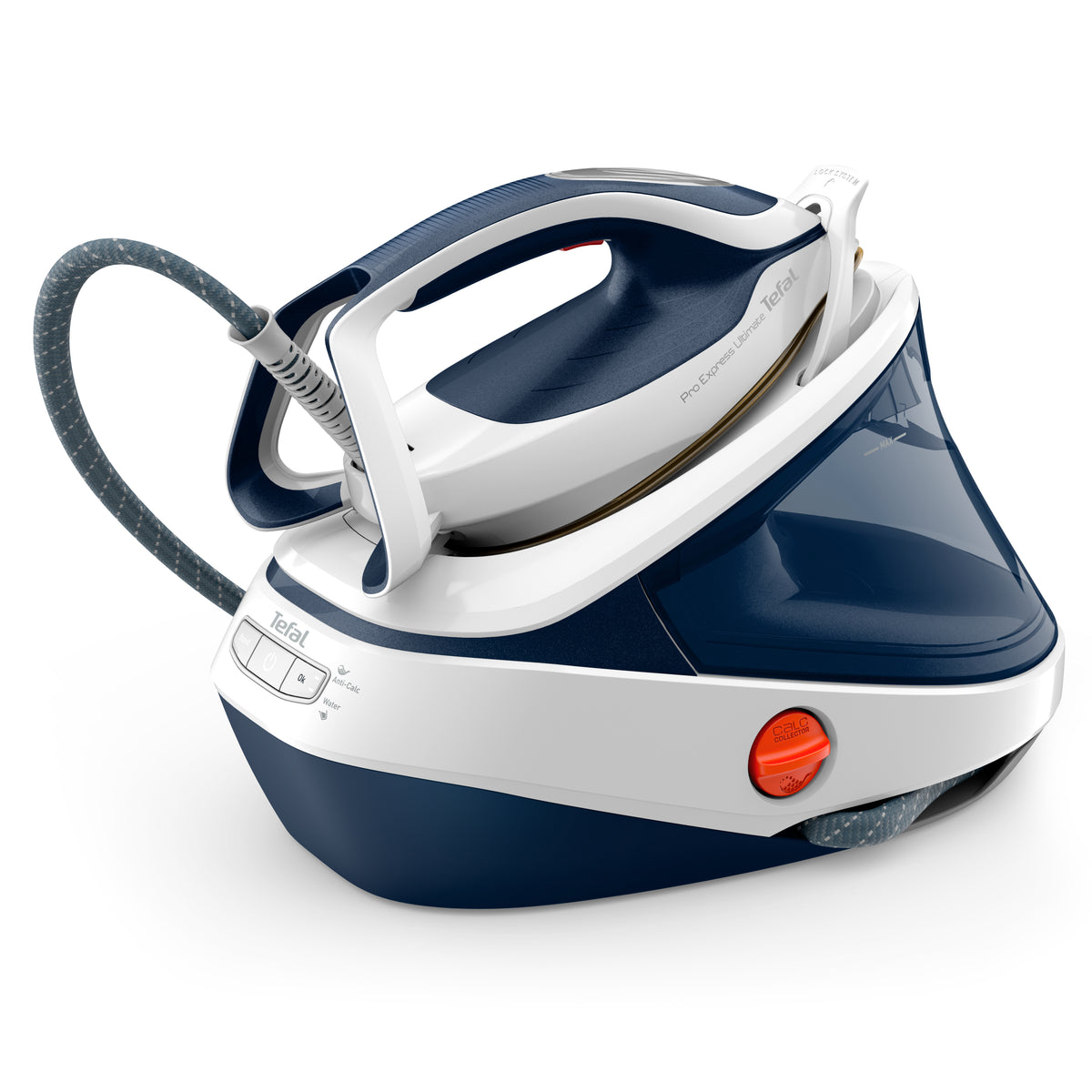 Tefal Pro Express Ultimate II GV9712 3000 W 1,2 l Durilium Airglide-sulplatta Blå