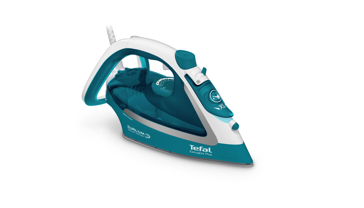 Tefal EasyGliss Plus FV5737 Torr & Ångstrykjärn Durilium stryksula 2500 W Turkos