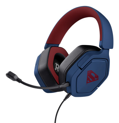 Trust GXT492SM Carus Headset Kabel Huvudband Spela Blå