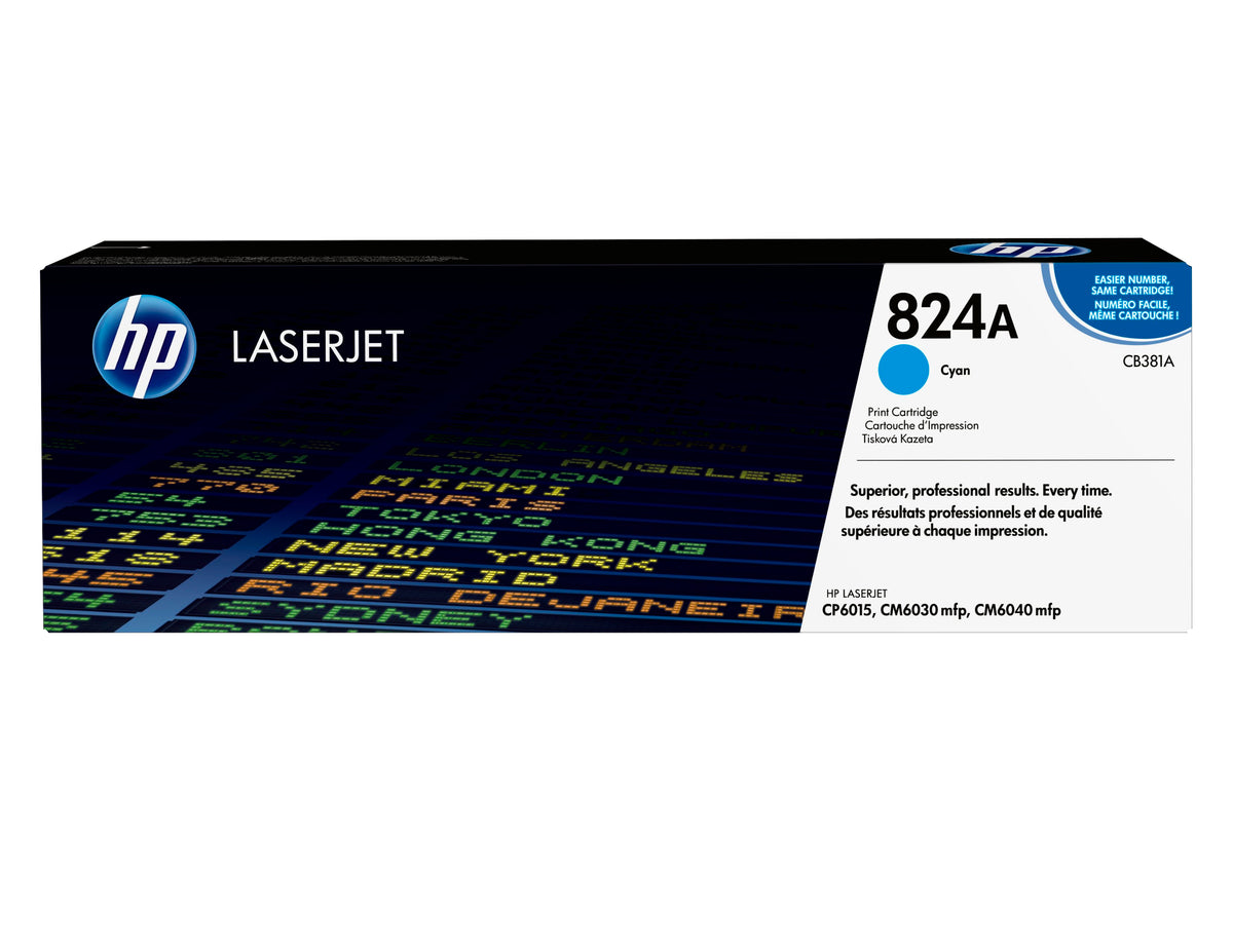 HP 824A cyan LaserJet-trumenhet