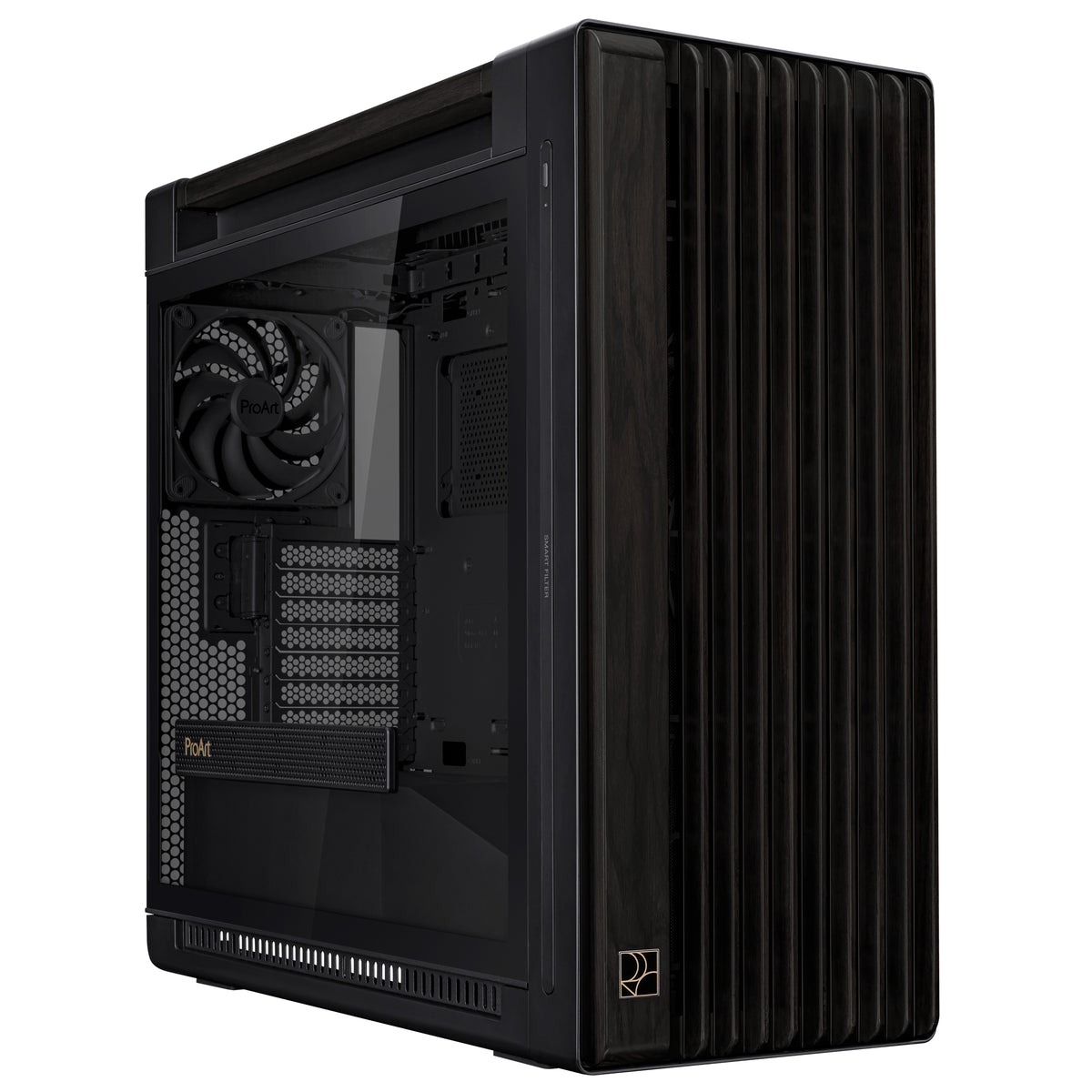 ASUS ProArt PA602 Wood Edition Midi Tower Svart