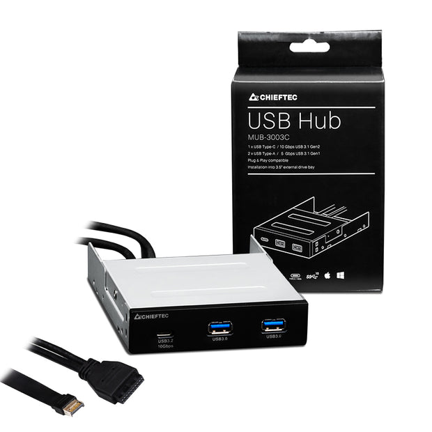 Chieftec MUB-3003 drive bay-paneler Svart