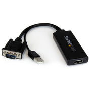 StarTech.com VGA till HDMI-adapter med USB-audio & -ström