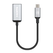 Manhattan 153706 videokabeladapter 0,15 m USB Type-C HDMI Typ A (standard) Svart