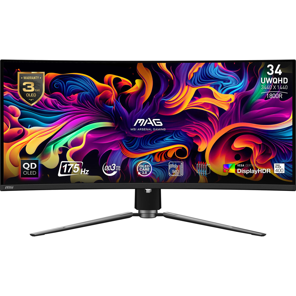 MSI MAG 341CQP QD-OLED skärm