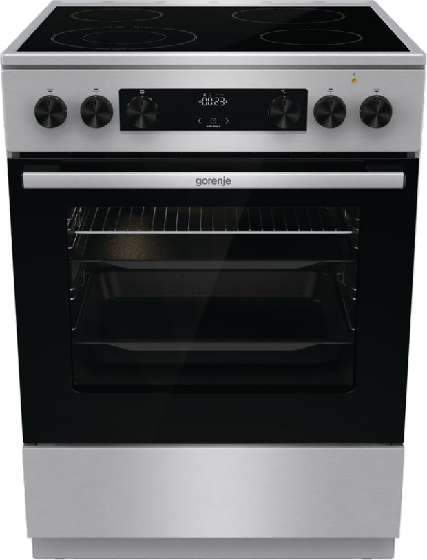 Gorenje GECS6C70XC spis Fristående köksspis Elektrisk Spishäll spiral Rostfritt stål