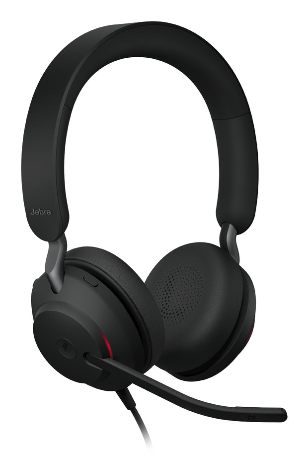 Jabra Evolve2 40 SE Headset Kabel Huvudband Kontor/callcenter USB Type-C / USB Type-A Svart