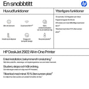 HP DeskJet 2922 Trådlöst All-in-One Färg Skrivare