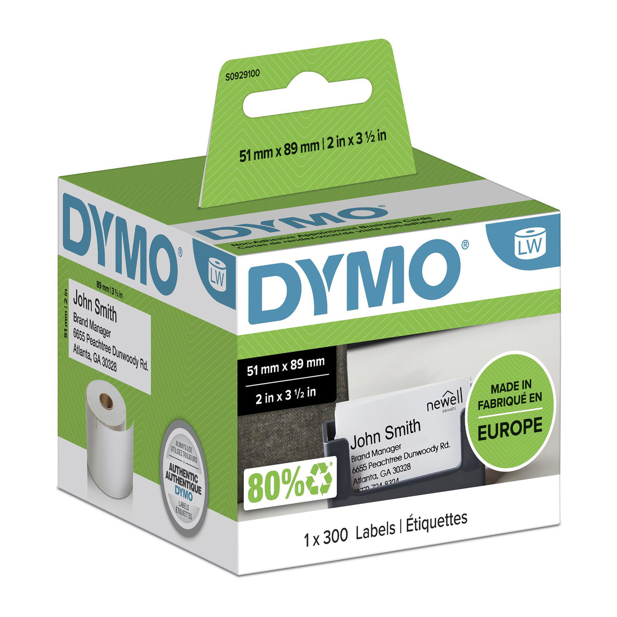 DYMO LabelWriter-originaletiketter för mötes-/namnbricka