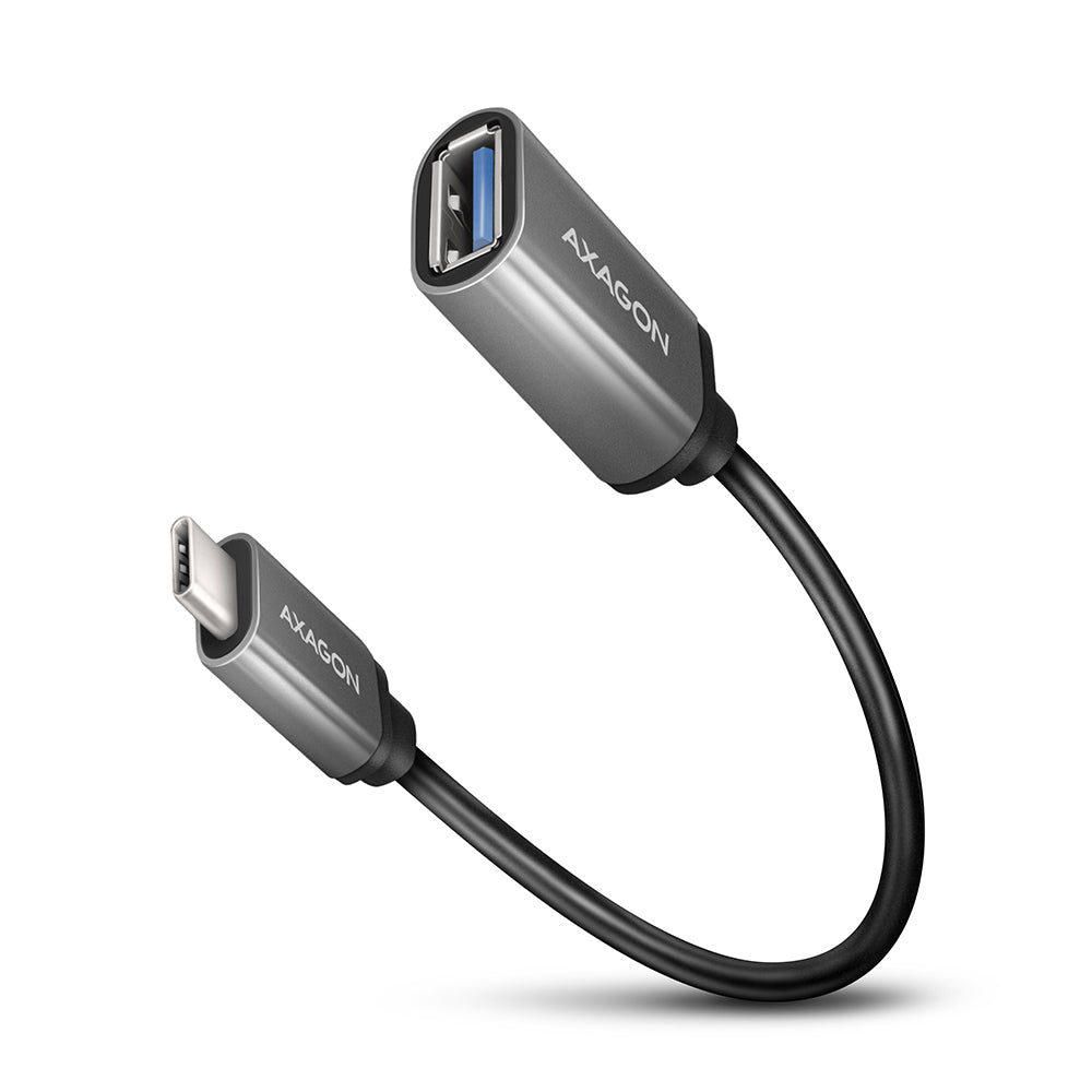 Axagon RUCM-AFAC kabelomvandlare (hane/hona) USB C USB A Grå