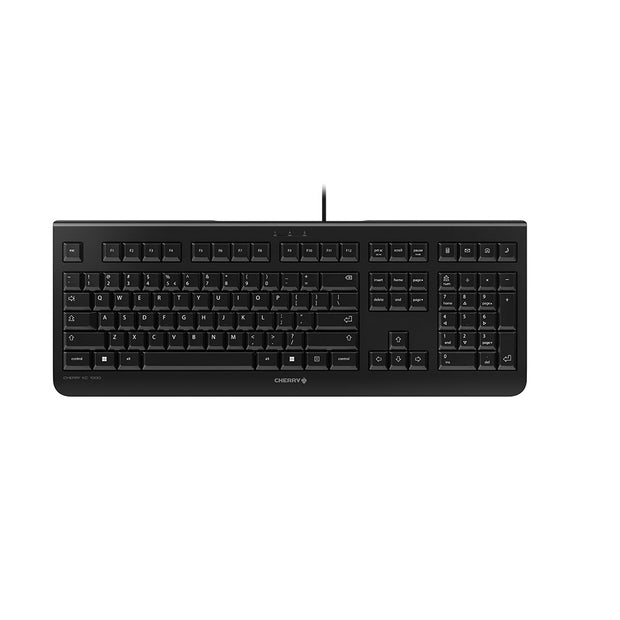 CHERRY KC 1000 tangentbord Kontor USB QWERTY Engelska (USA) Svart