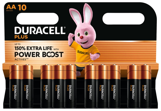 Duracell Plus Engångsbatteri AA Alkalisk hushållsbatterier