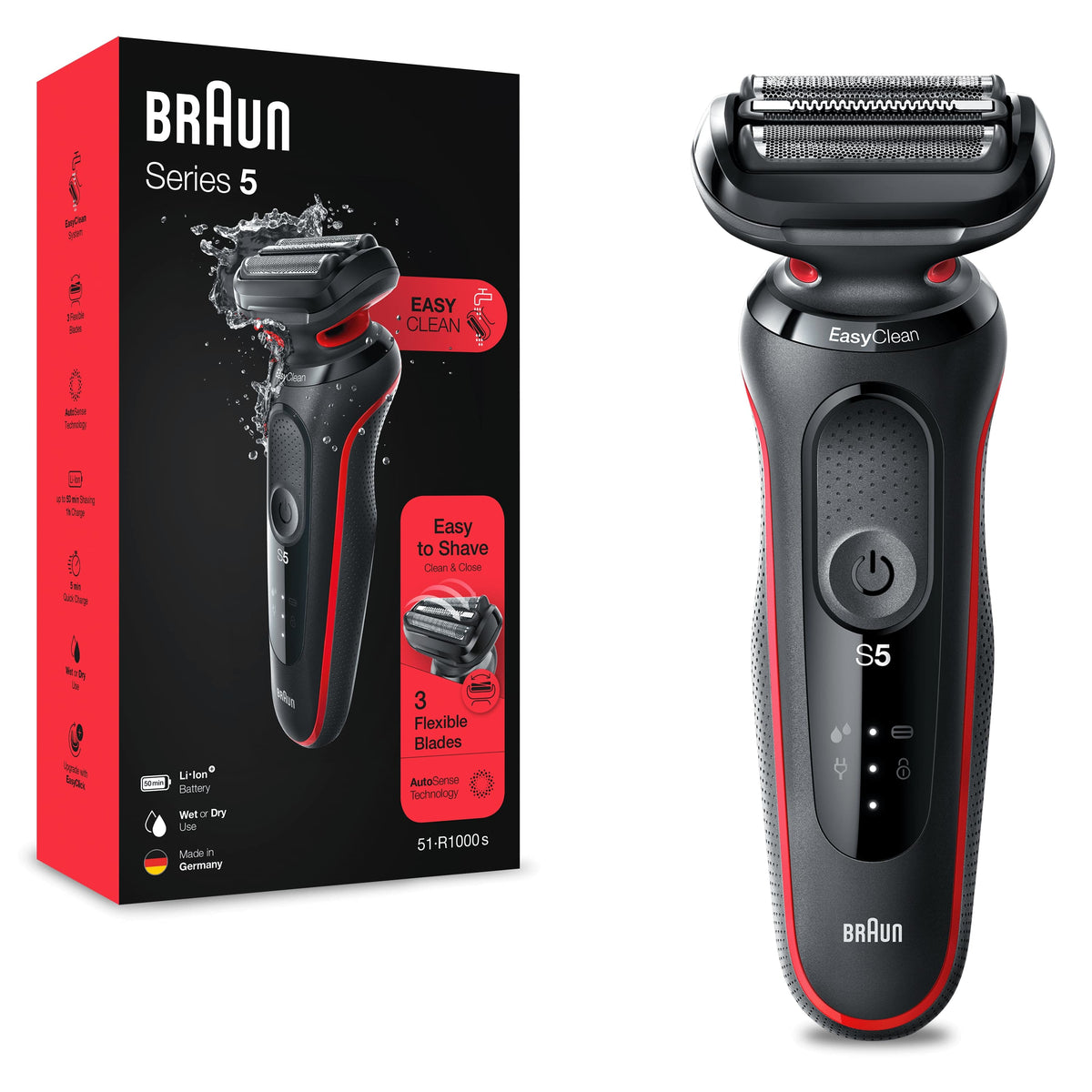 Braun Series 5 50-R1000s Folierakapparat Svart