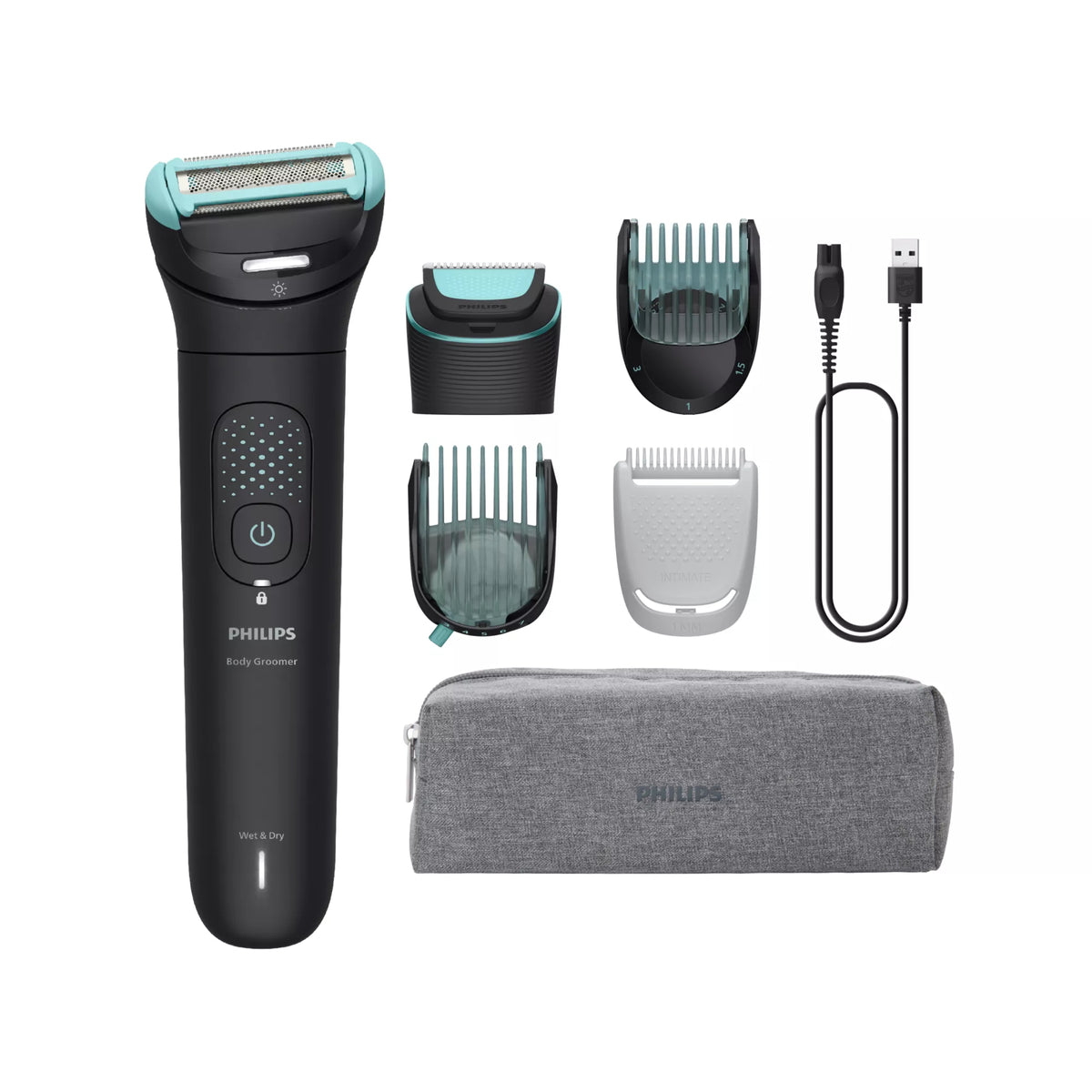Philips 7000 series Body Groomer BG7470/15 2D-flexhuvud och dubbelt trim