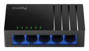 Cudy GS105D nätverksswitchar Ohanterad Gigabit Ethernet (10/100/1000) Svart