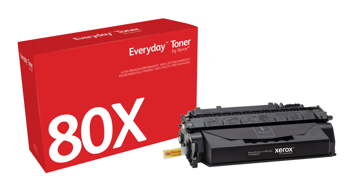 Everyday Svart Toner by Xerox compatible with HP 80X (CF280X)