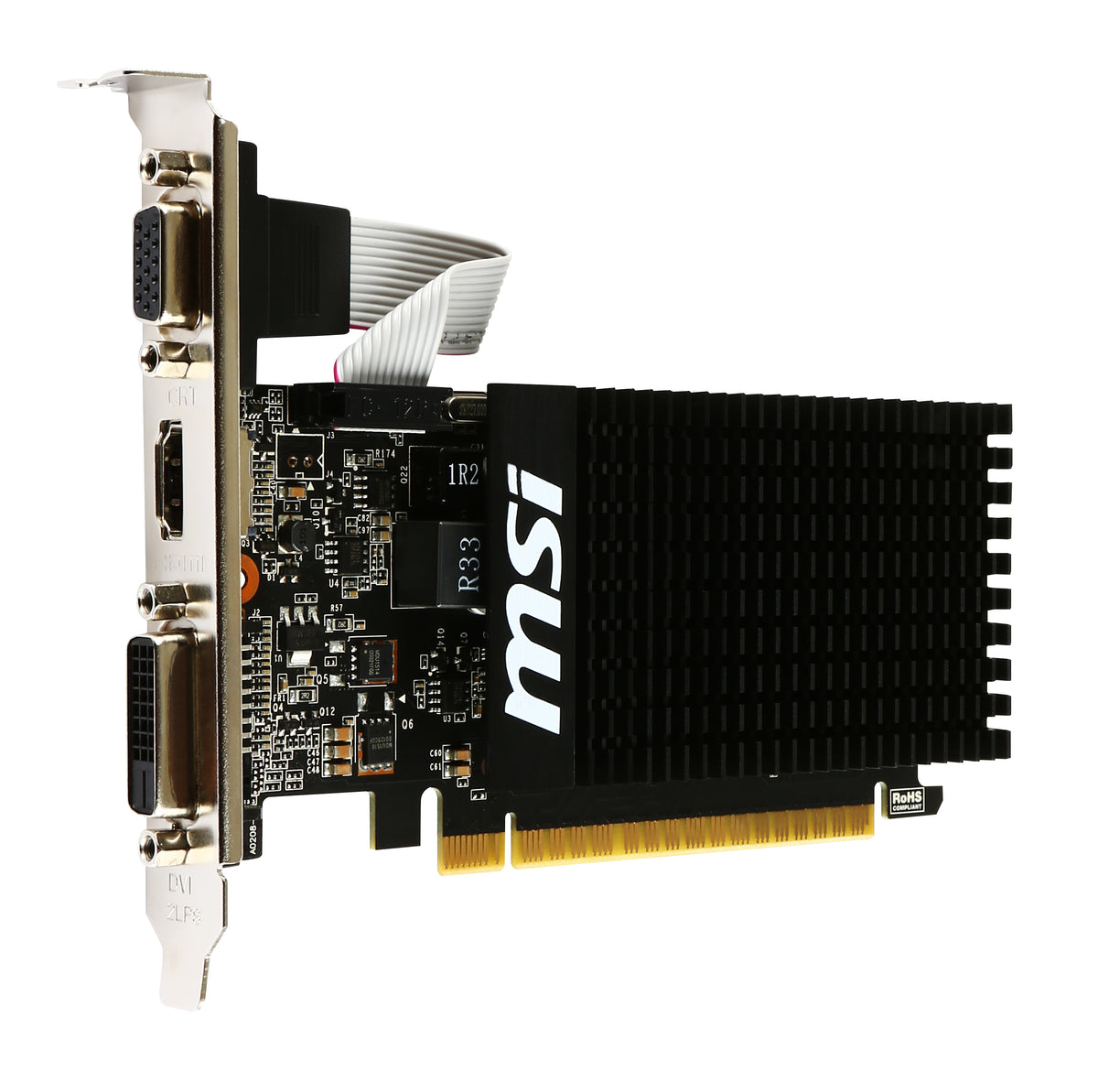 MSI GT 710 2GD3H LP grafikkort NVIDIA GeForce GT 710