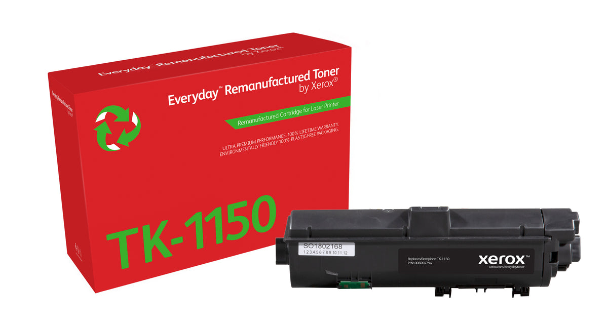 Everyday Svart Remanufactured Toner by Xerox compatible with Kyocera TK-1150