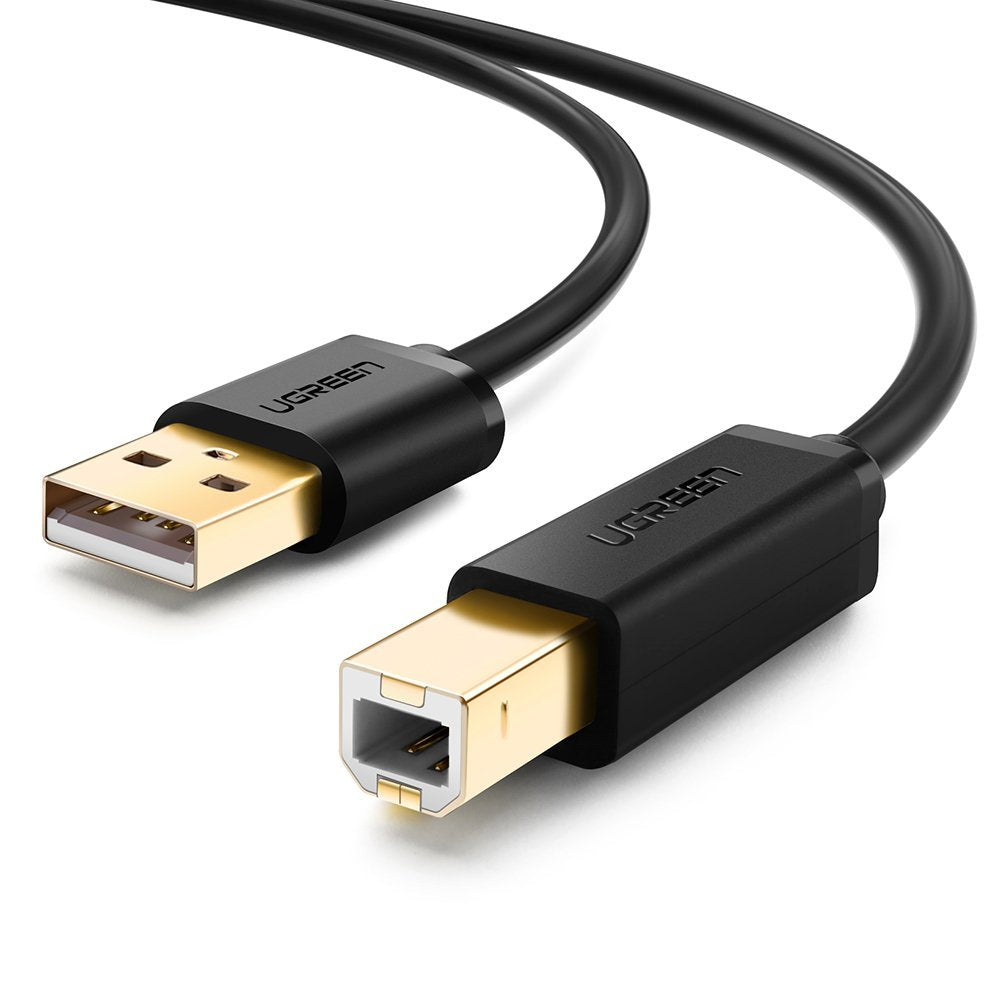 Ugreen 10350 USB-kablar USB 2.0 1,5 m USB A USB B Svart