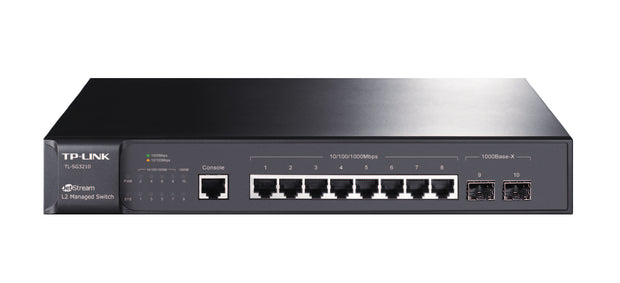 TP-Link TL-SG3210 hanterad L2 Gigabit Ethernet (10/100/1000) 1U Svart