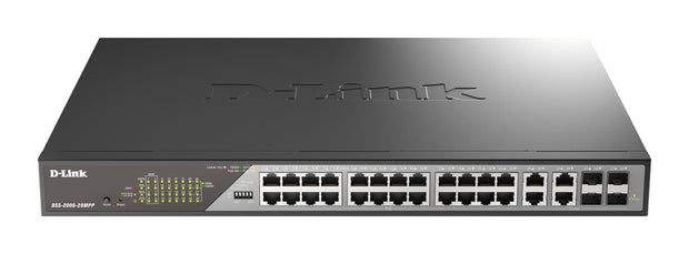D-Link DSS-200G-28MPP nätverksswitchar hanterad L2 Gigabit Ethernet (10/100/1000) Strömförsörjning via