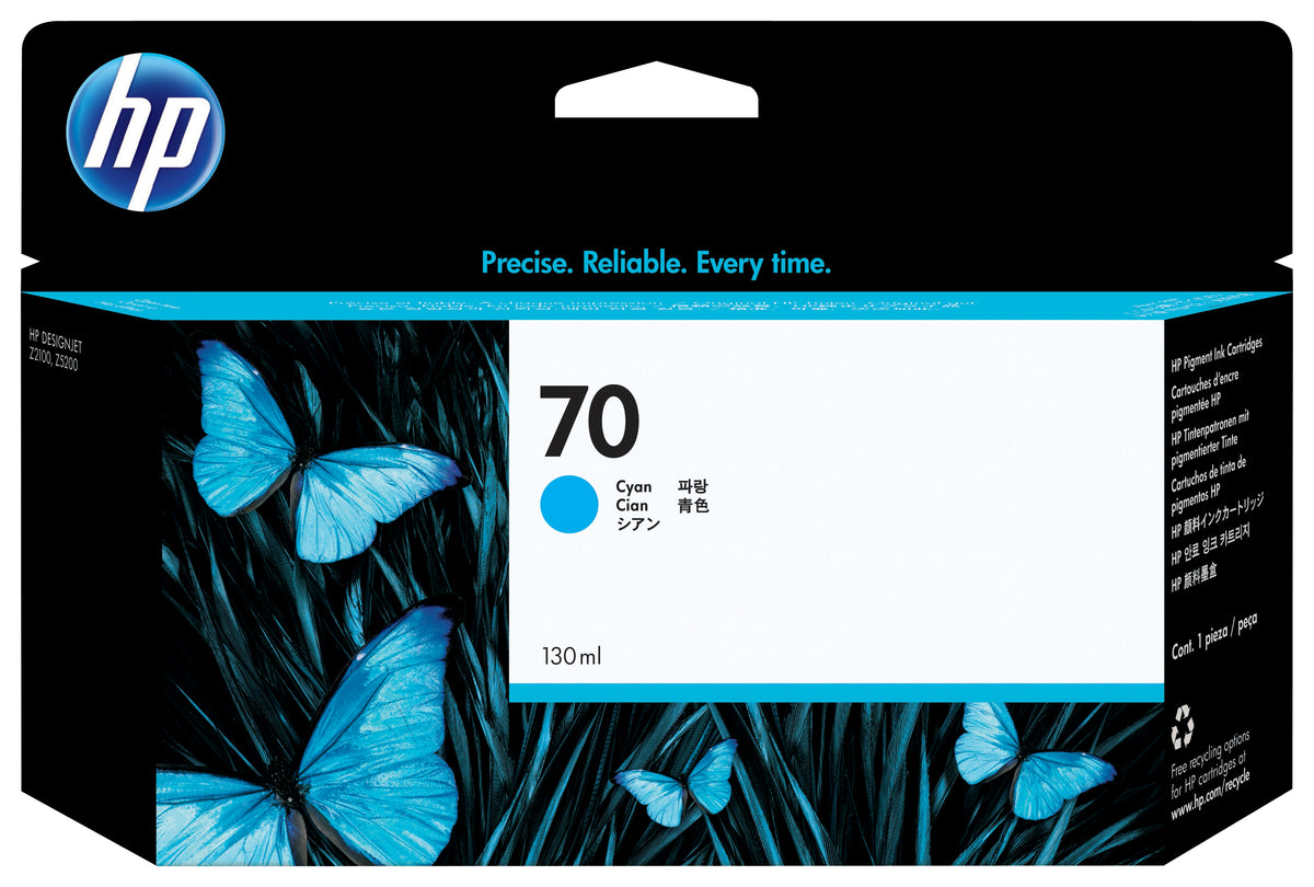 HP 70 130 ml DesignJet-bläckpatron