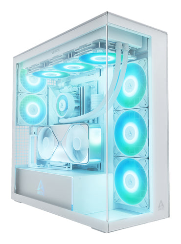 ARCTIC Xtender VG White (Clear Glass) Midi Tower Vit