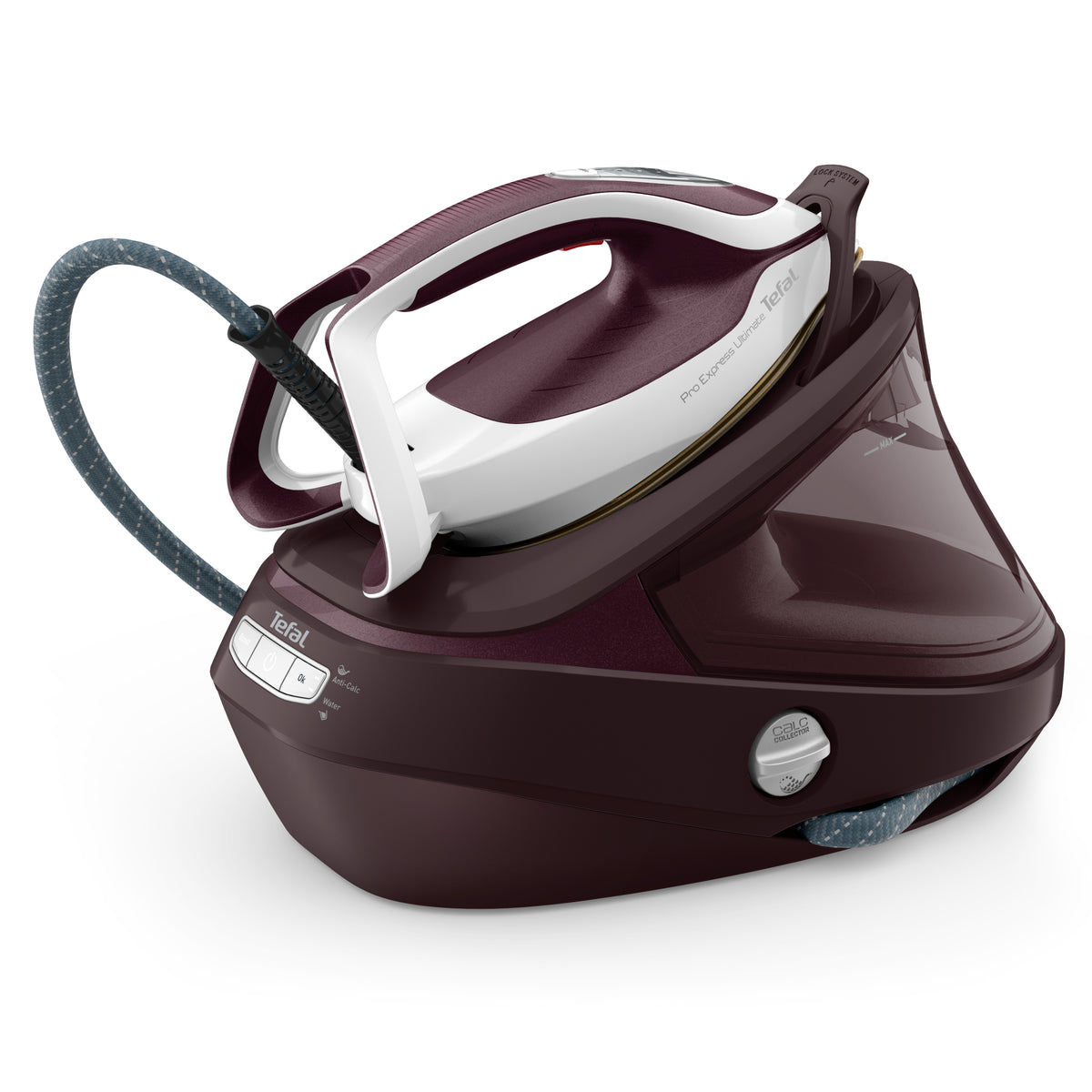 Tefal Pro Express Ultimate II GV9721 1,2 l Durilium AirGlide Autoclean soleplate Röd