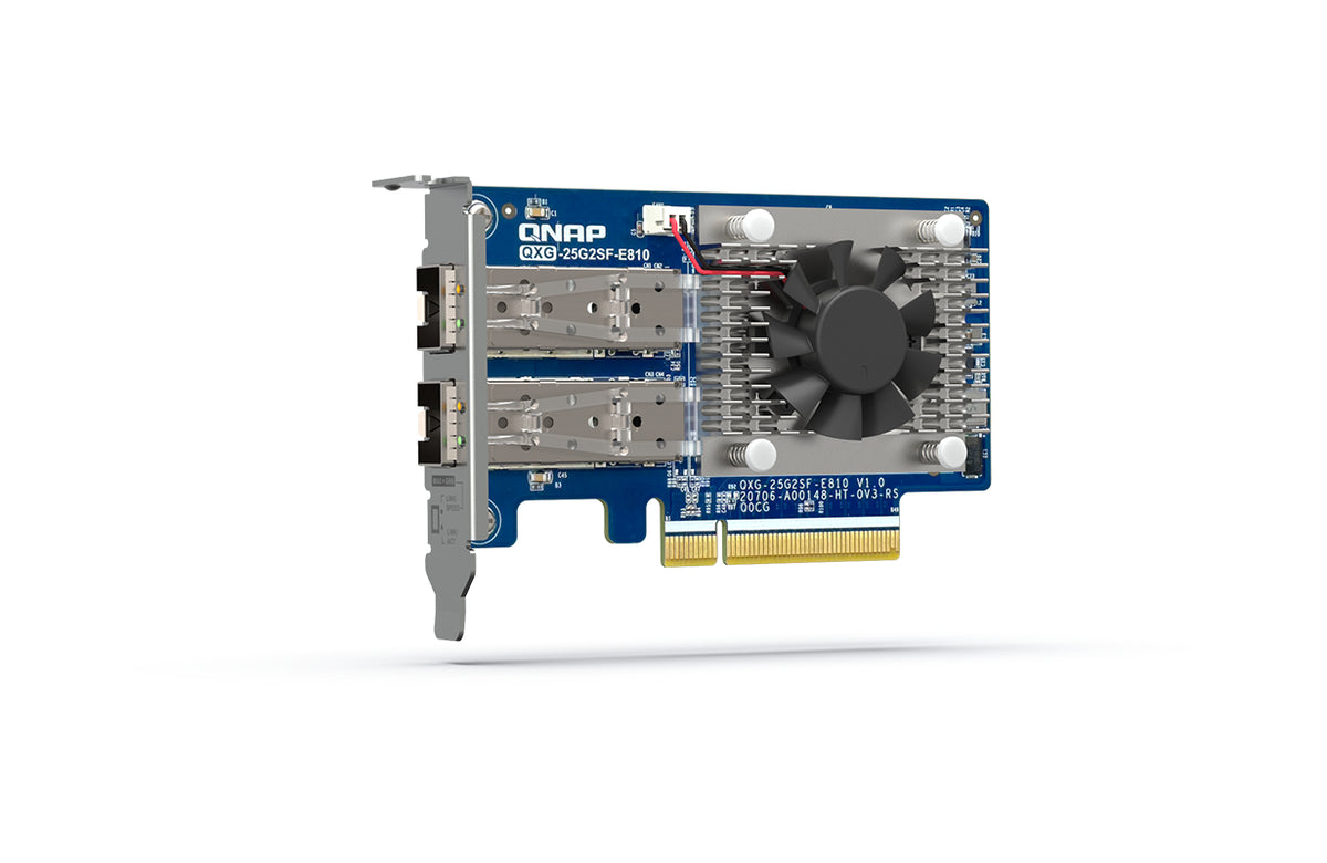QNAP QXG-25G2SF-E810 nätverkskort Intern Fiber 25000 Mbit/s