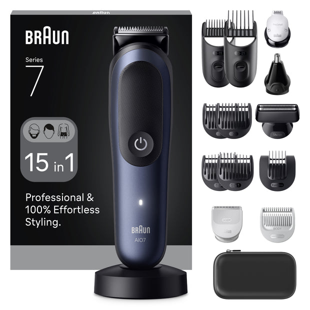 Braun 80789909 skägg/hår trimmer Mörkblå 21 Litium-Ion (Li-Ion)