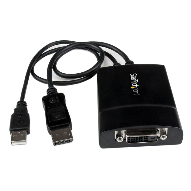 StarTech.com DP2DVID2 videokabeladapter 0,37 m DisplayPort DVI-D Svart