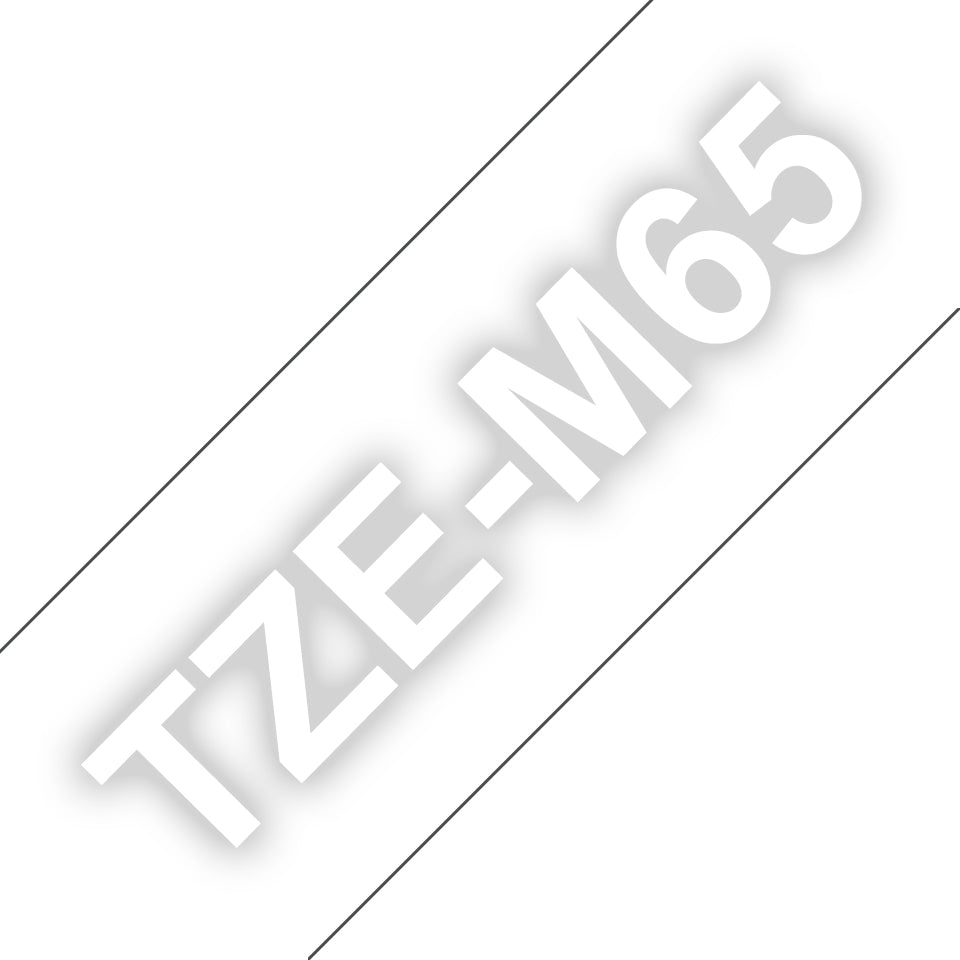Brother TZE-M65 etikett-tejp Transparent