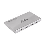 CLUB3D CSV-1580 dockningsstationer för bärbara datorer Dockning Thunderbolt 4 Silver