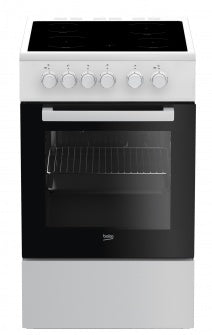 Beko FSS57000GW spis Fristående köksspis Elektrisk Keramisk Svart